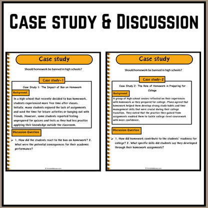 Should homework be banned in high schools? | Debate Case Study Worksheet