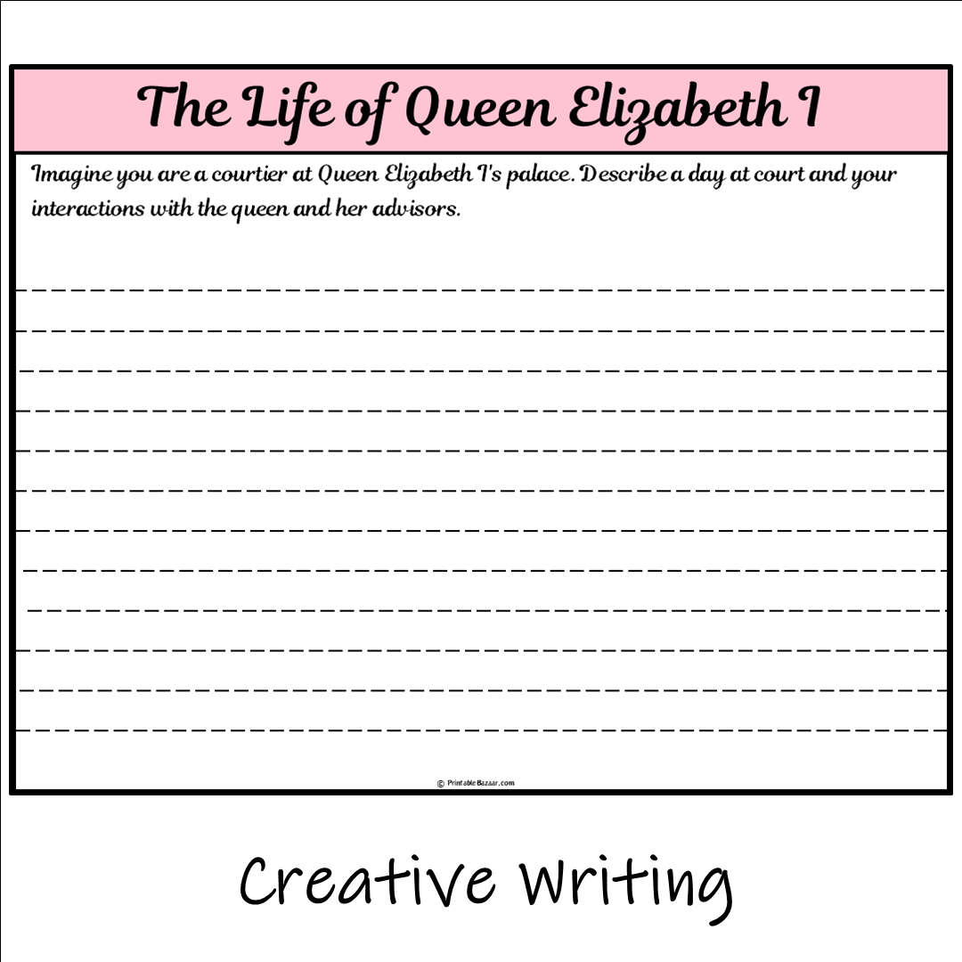 The Life of Queen Elizabeth I | Main Idea and Supporting Details Reading Passage and Questions