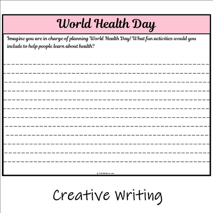 World Health Day | Main Idea and Supporting Details Reading Passage and Questions