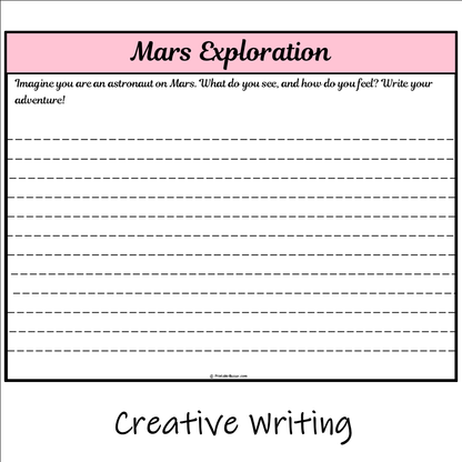 Mars Exploration | Main Idea and Supporting Details Reading Passage and Questions