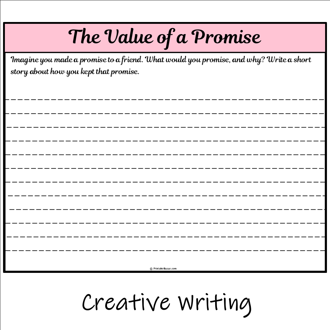 The Value of a Promise | Main Idea and Supporting Details Reading Passage and Questions