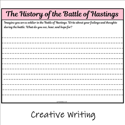 The History of the Battle of Hastings | Main Idea and Supporting Details Reading Passage and Questions