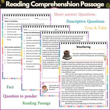 Weathering | Reading Comprehension Passage and Questions