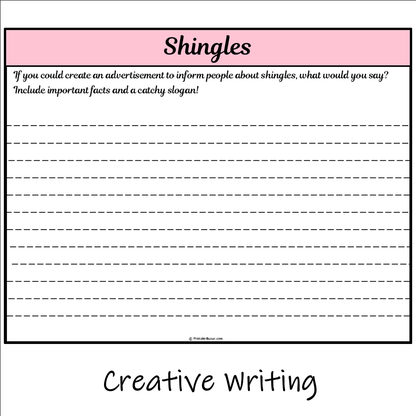 Shingles | Main Idea and Supporting Details Reading Passage and Questions