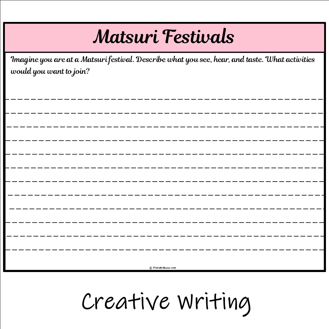 Matsuri Festivals | Main Idea and Supporting Details Reading Passage and Questions