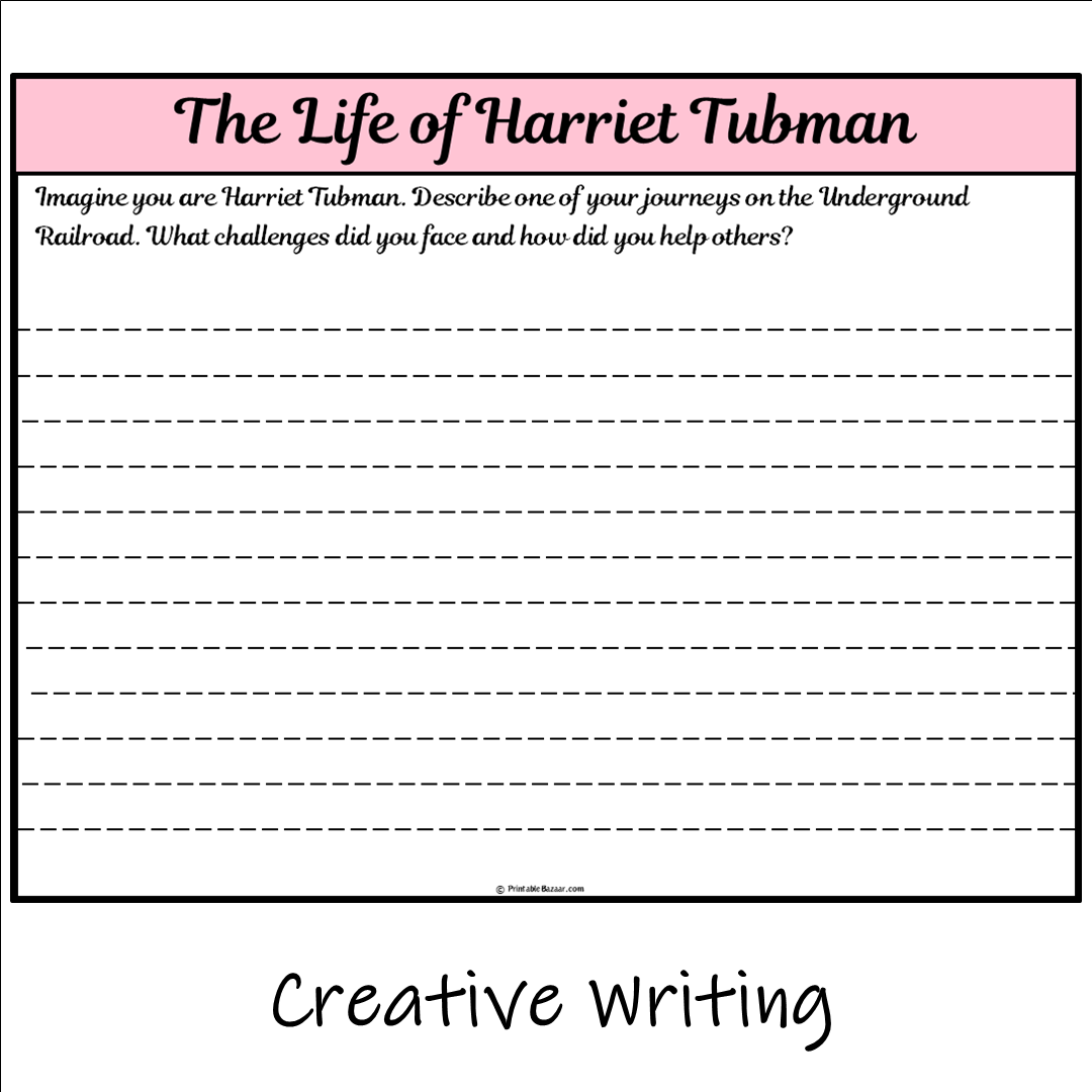 The Life of Harriet Tubman | Main Idea and Supporting Details Reading Passage and Questions