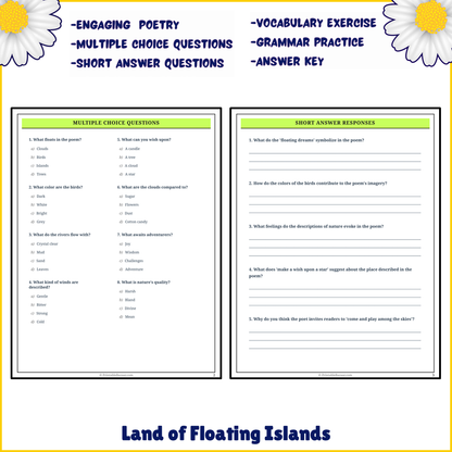 Land of Floating Islands | Poem Grammar Worksheet Printable Activity