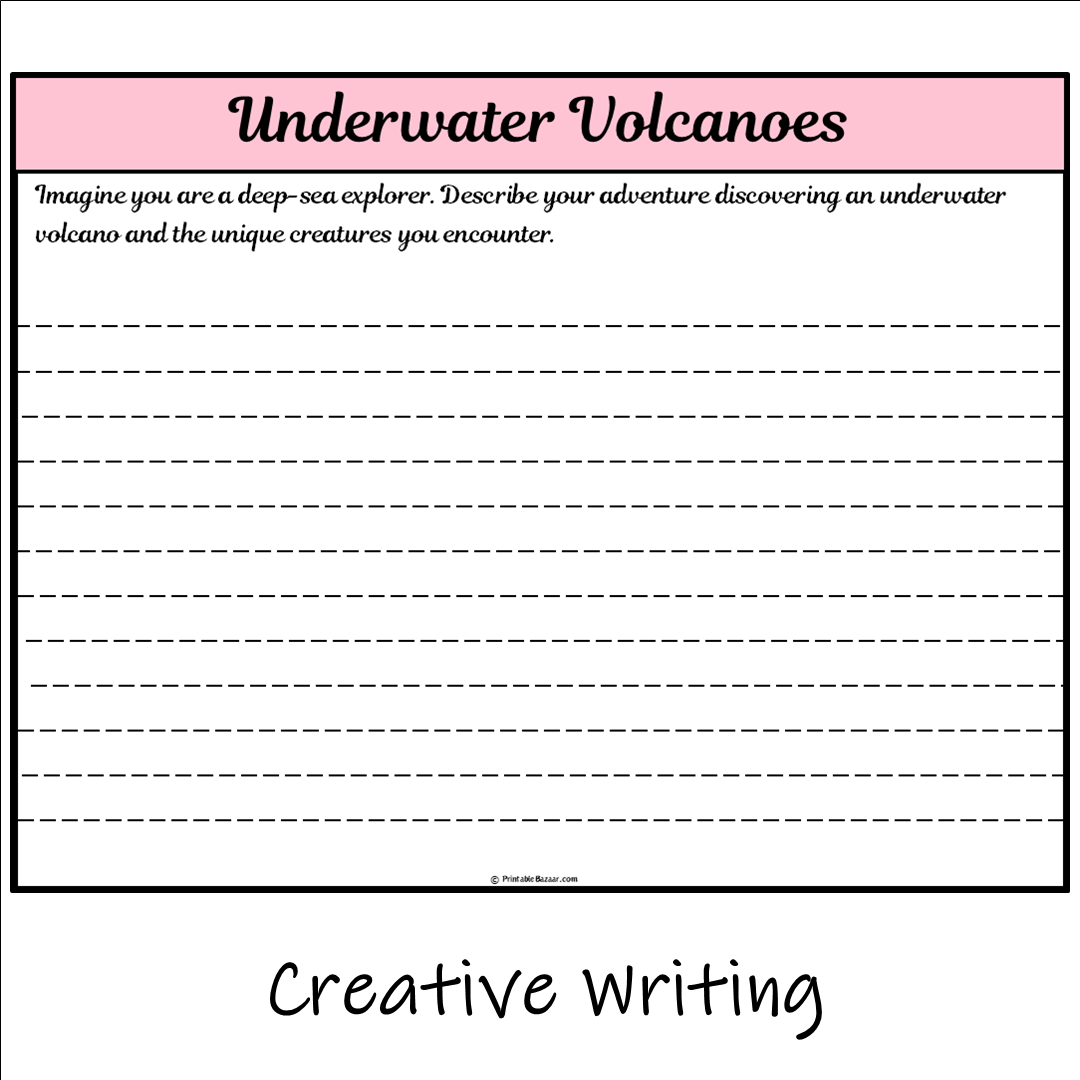 Underwater Volcanoes | Main Idea and Supporting Details Reading Passage and Questions