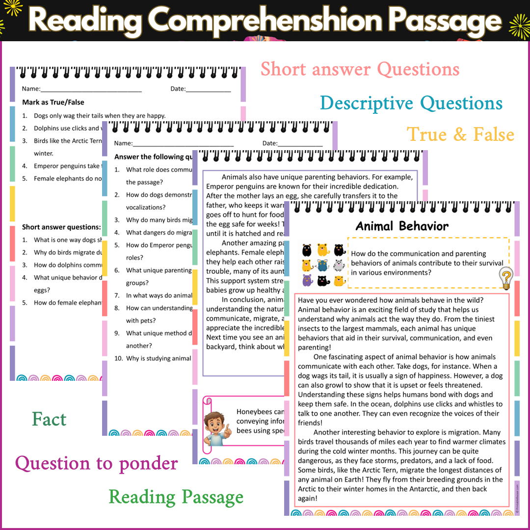 Animal Behavior | Reading Comprehension Passage and Questions