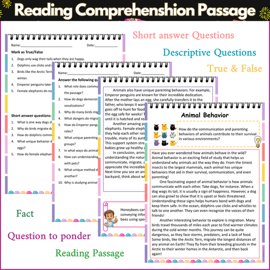 Animal Behavior | Reading Comprehension Passage and Questions