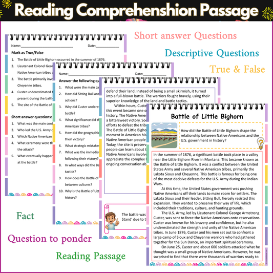 Battle of Little Bighorn | Reading Comprehension Passage and Questions
