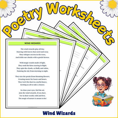 Wind Wizards | Poem Grammar Worksheet Printable Activity