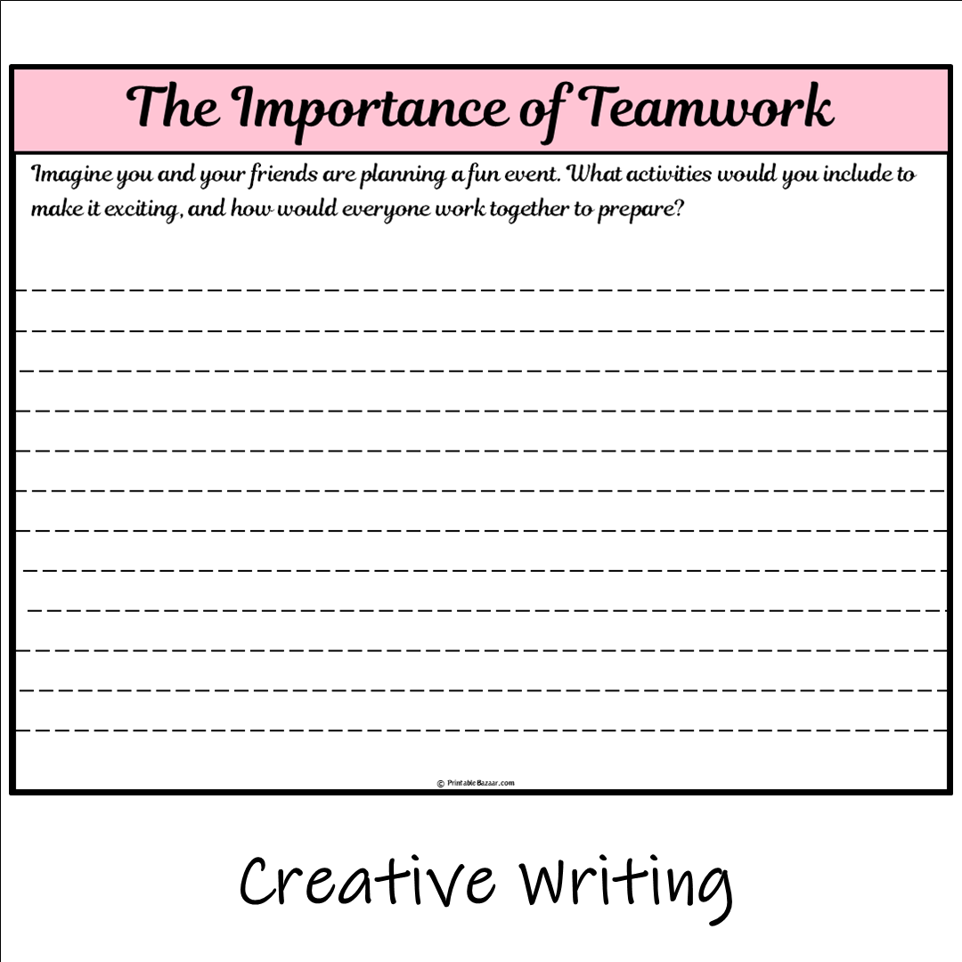 The Importance of Teamwork | Main Idea and Supporting Details Reading Passage and Questions