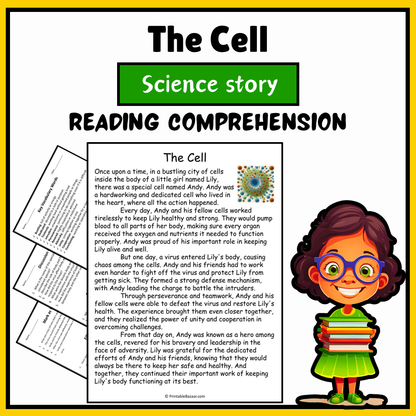 The Cell | Science Story Reading Comprehension Activity