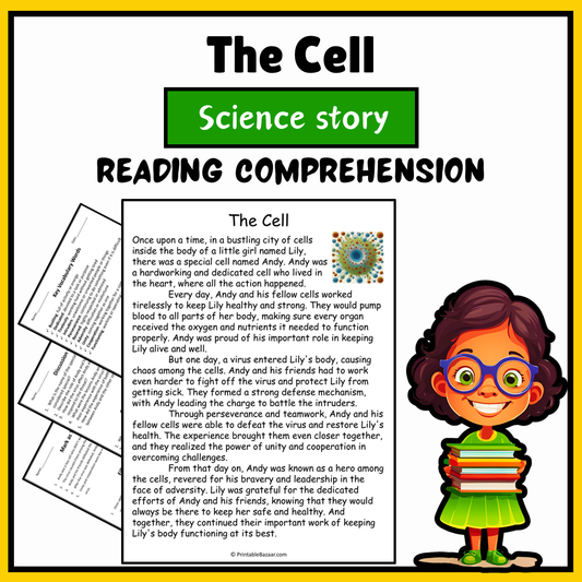 The Cell | Science Story Reading Comprehension Activity