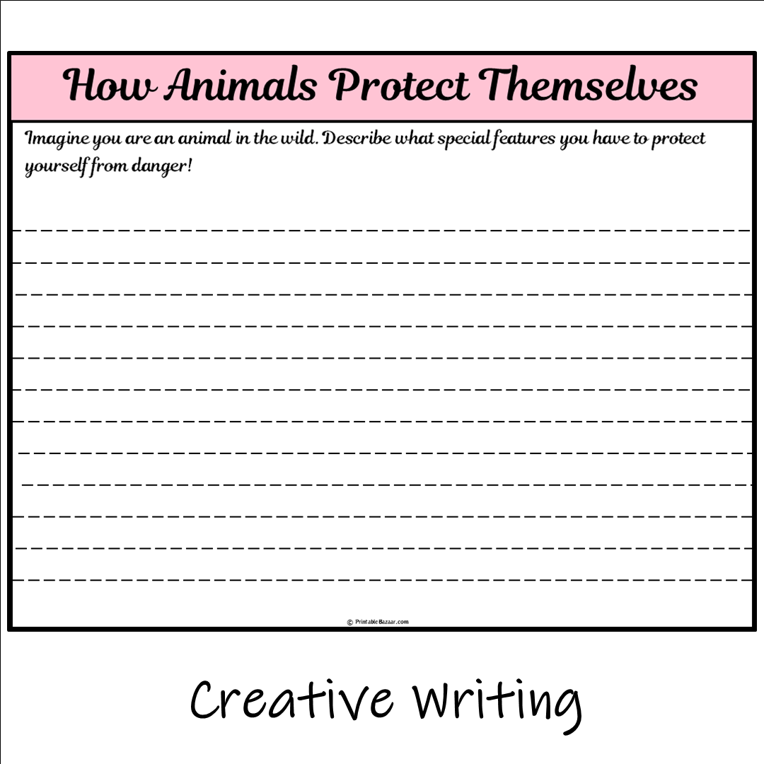 How Animals Protect Themselves | Main Idea and Supporting Details Reading Passage and Questions