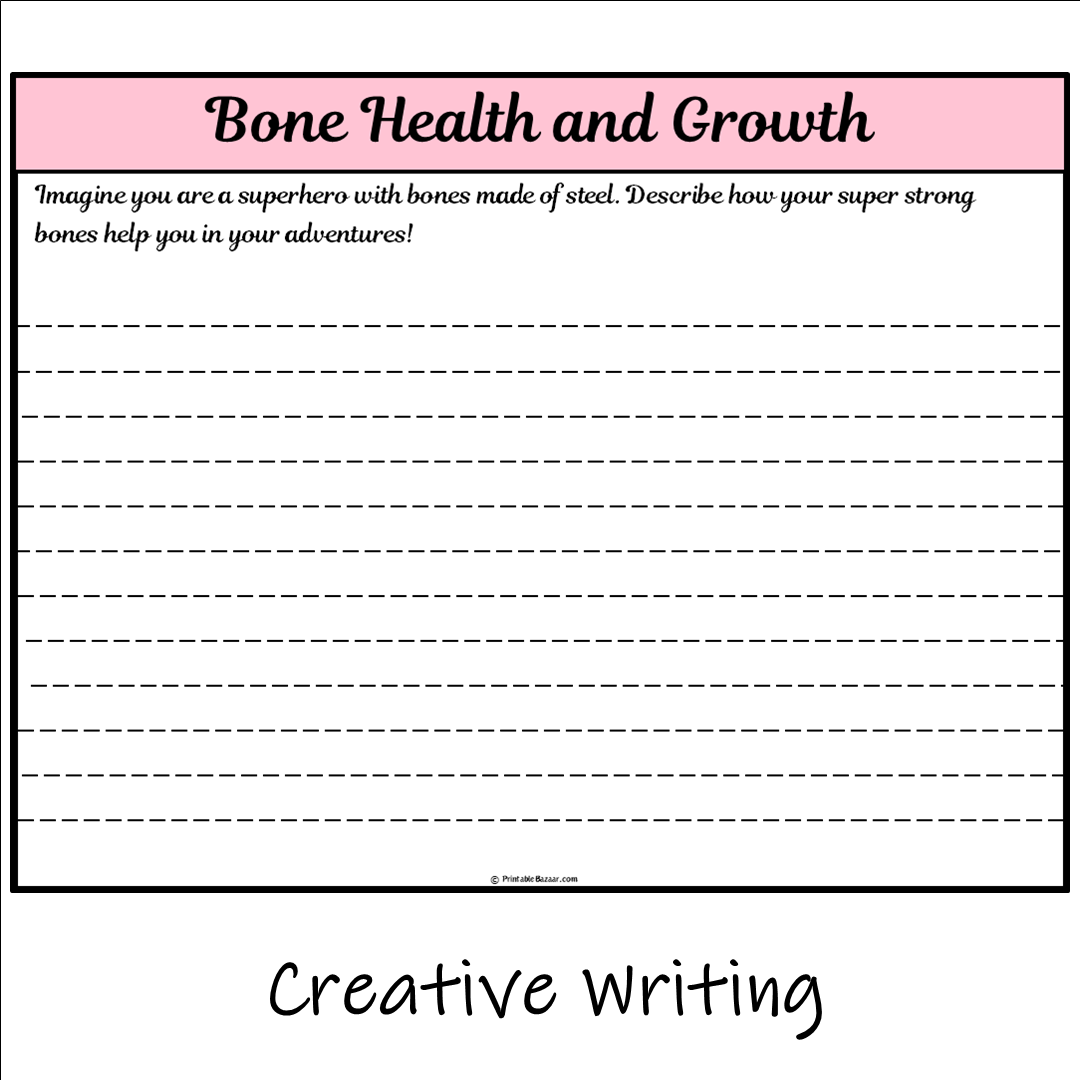 Bone Health and Growth | Main Idea and Supporting Details Reading Passage and Questions