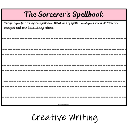 The Sorcerer’s Spellbook | Main Idea and Supporting Details Reading Passage and Questions