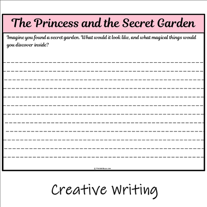 The Princess and the Secret Garden | Main Idea and Supporting Details Reading Passage and Questions