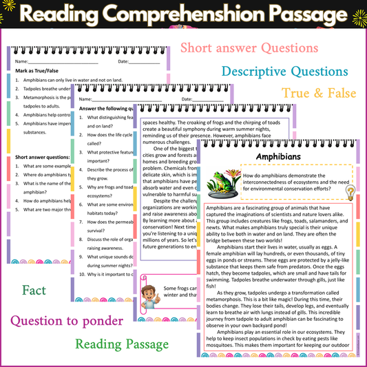 Amphibians | Reading Comprehension Passage and Questions