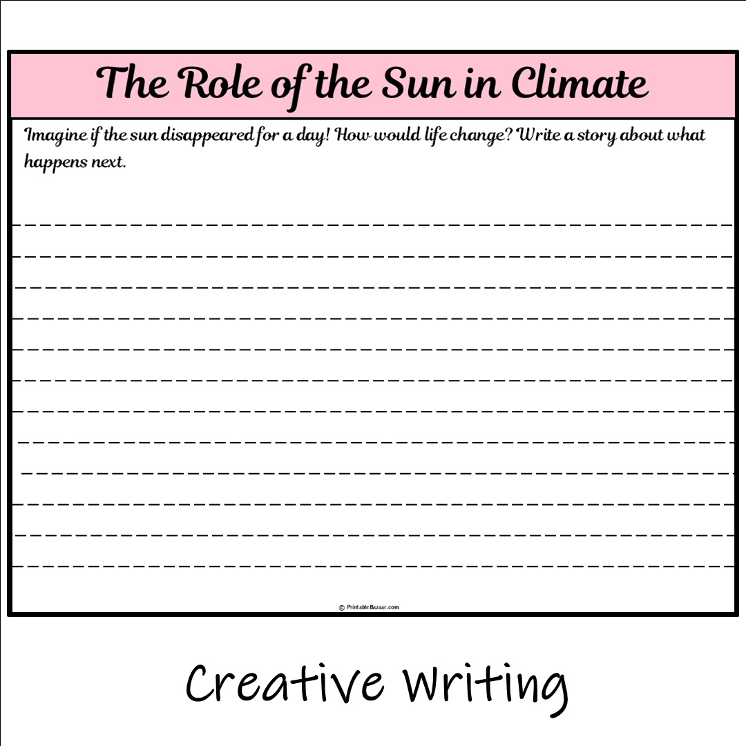 The Role of the Sun in Climate | Main Idea and Supporting Details Reading Passage and Questions