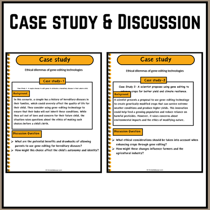 Ethical dilemmas of gene-editing technologies | Debate Case Study Worksheet