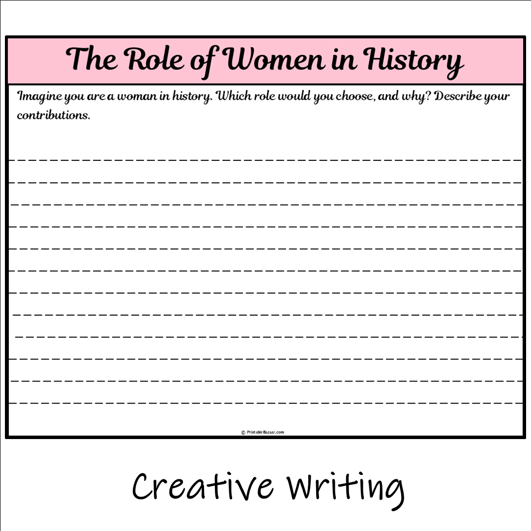 The Role of Women in History | Main Idea and Supporting Details Reading Passage and Questions