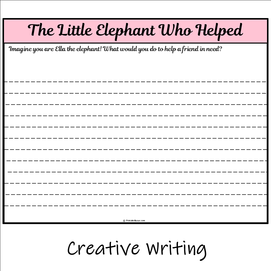 The Little Elephant Who Helped | Main Idea and Supporting Details Reading Passage and Questions