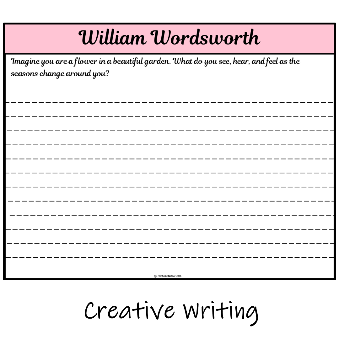 William Wordsworth | Main Idea and Supporting Details Reading Passage and Questions