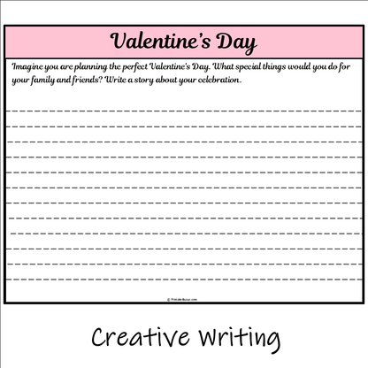 Valentine’s Day | Main Idea and Supporting Details Reading Passage and Questions