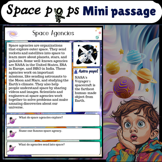 Space Agencies | Space Pops Reading Passage and Questions