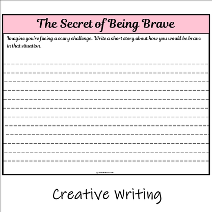 The Secret of Being Brave | Main Idea and Supporting Details Reading Passage and Questions