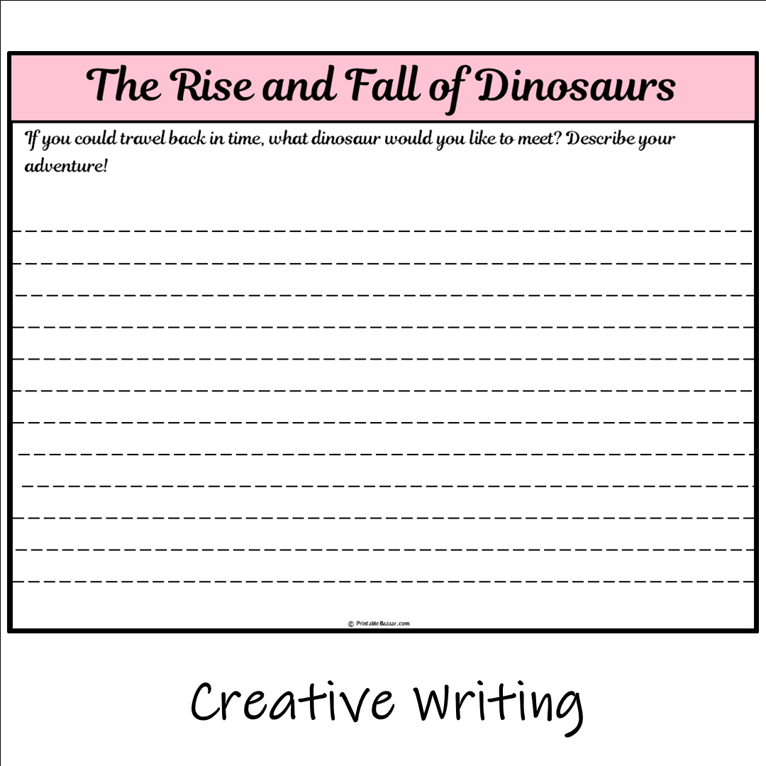 The Rise and Fall of Dinosaurs | Main Idea and Supporting Details Reading Passage and Questions