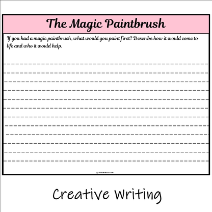 The Magic Paintbrush | Main Idea and Supporting Details Reading Passage and Questions