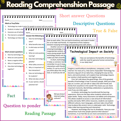 Technological Impact on Society | Reading Comprehension Passage and Questions