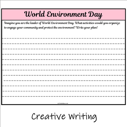 World Environment Day | Main Idea and Supporting Details Reading Passage and Questions