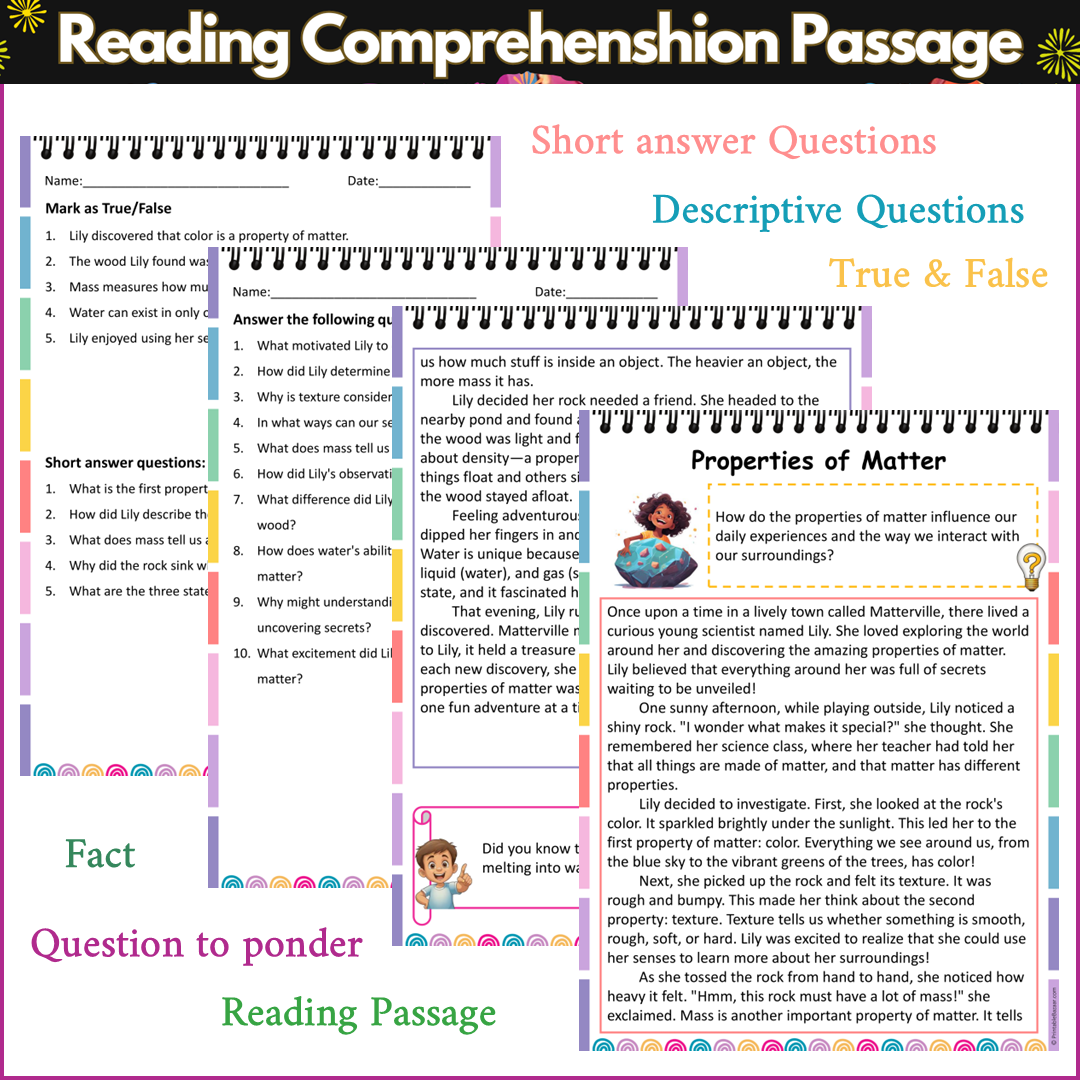 Properties of Matter | Reading Comprehension Passage and Questions