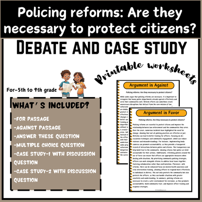 Policing reforms: Are they necessary to protect citizens? | Debate Case Study Worksheet