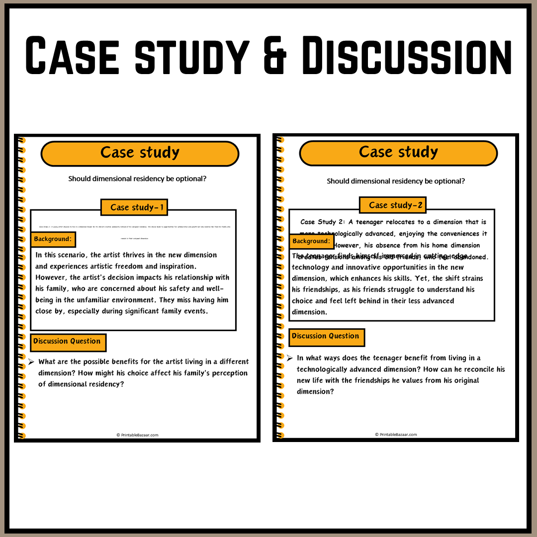 Should dimensional residency be optional? | Debate Case Study Worksheet