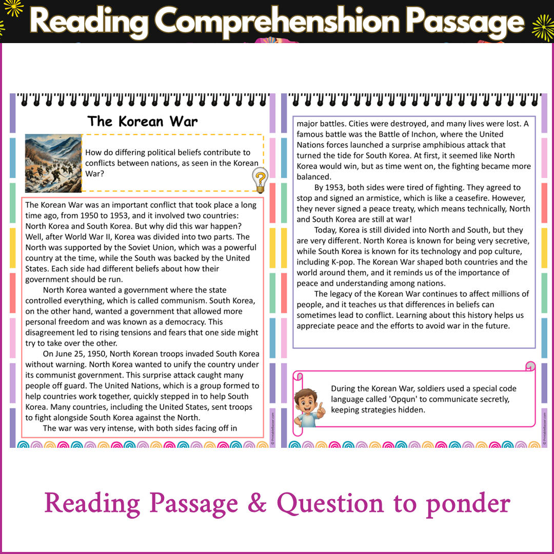 The Korean War | Reading Comprehension Passage and Questions