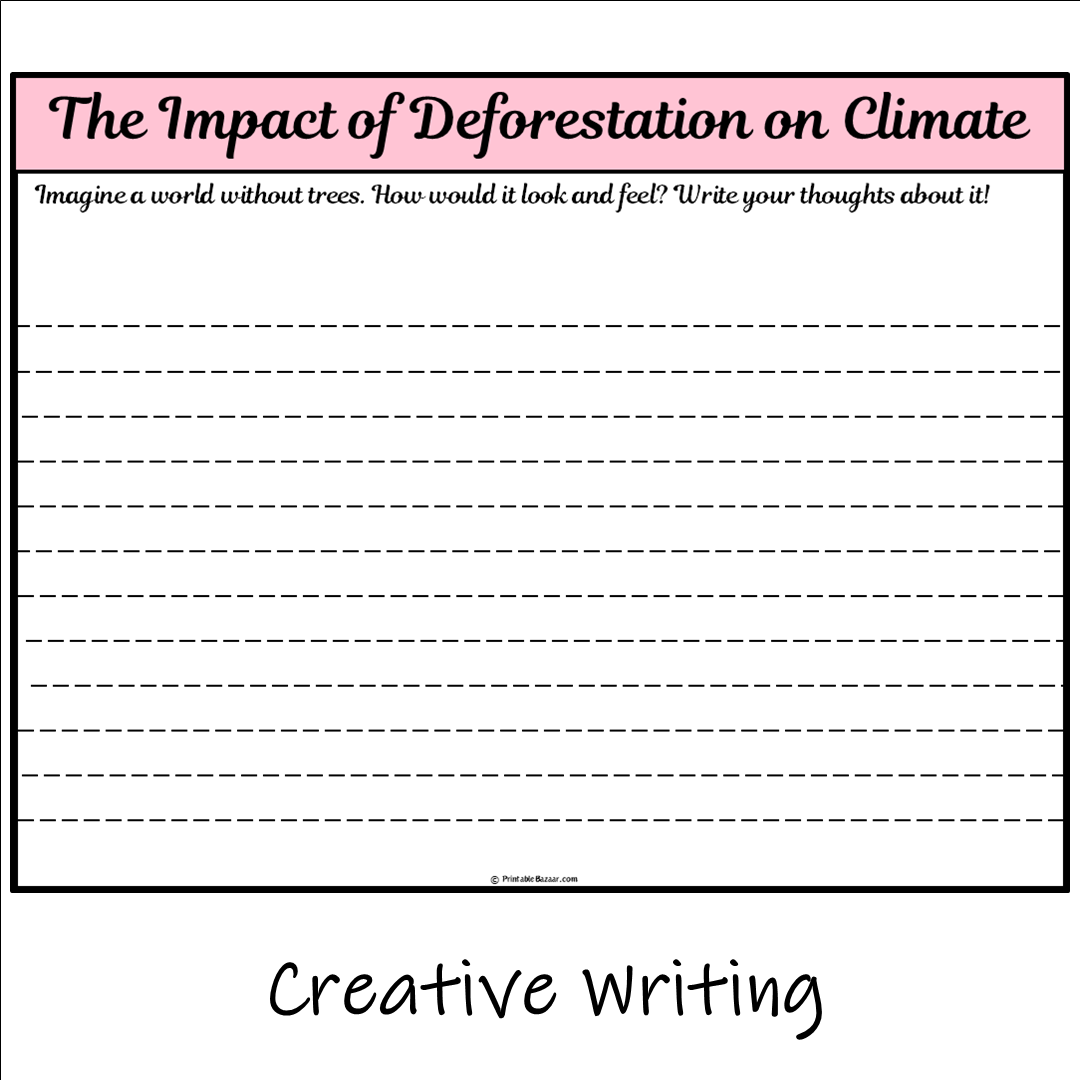 The Impact of Deforestation on Climate | Main Idea and Supporting Details Reading Passage and Questions