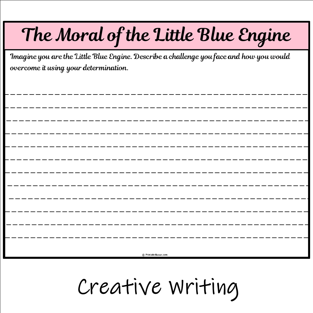 The Moral of the Little Blue Engine | Main Idea and Supporting Details Reading Passage and Questions