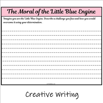 The Moral of the Little Blue Engine | Main Idea and Supporting Details Reading Passage and Questions