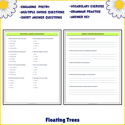 Floating Trees | Poem Grammar Worksheet Printable Activity