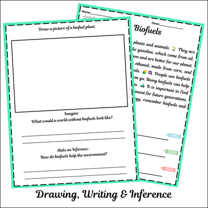 Biofuels | Short Reading Comprehension Creative Worksheet