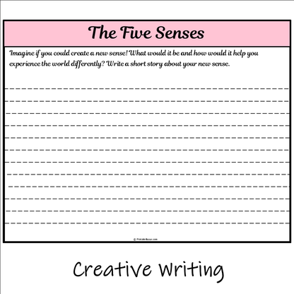 The Five Senses | Main Idea and Supporting Details Reading Passage and Questions