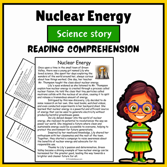 Nuclear Energy | Science Story Reading Comprehension Activity