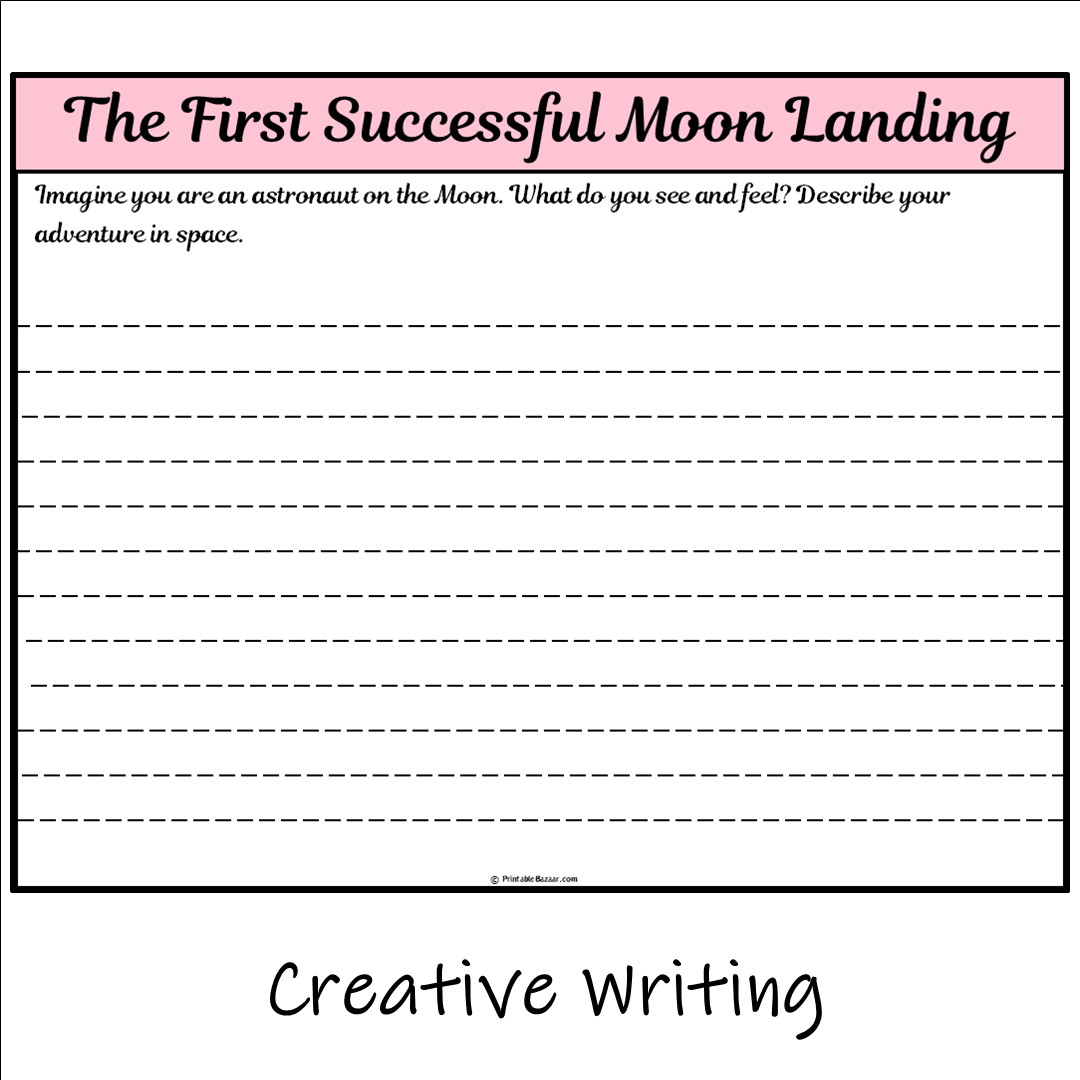 The First Successful Moon Landing | Main Idea and Supporting Details Reading Passage and Questions