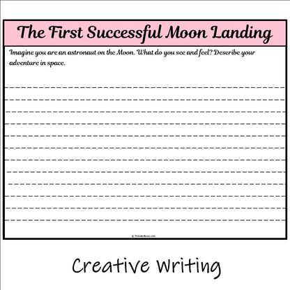 The First Successful Moon Landing | Main Idea and Supporting Details Reading Passage and Questions