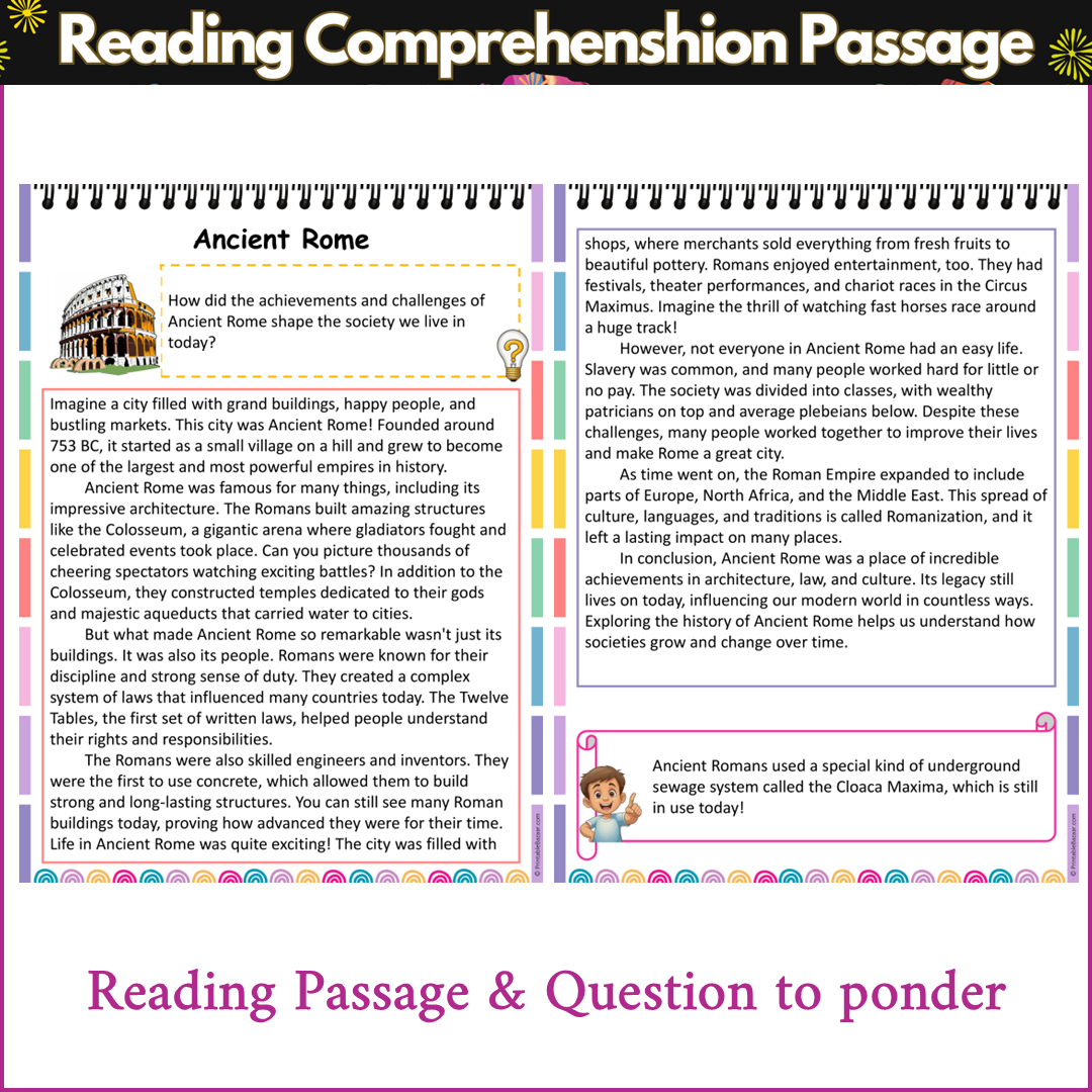 Ancient Rome | Reading Comprehension Passage and Questions